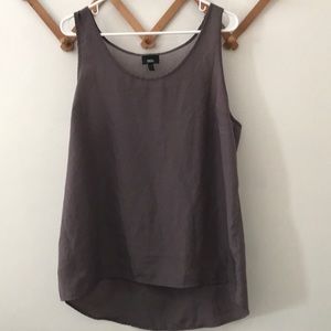 Grey silk tank Mossimo